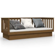 Diza Pinewood Single Day Bed In Honey Brown