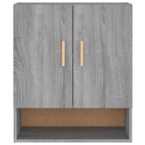 Aizza Wooden Wall Storage Cabinet With 2 Door In Grey Sonoma Oak