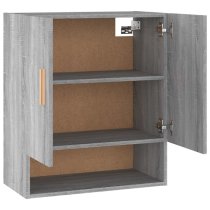 Aizza Wooden Wall Storage Cabinet With 2 Door In Grey Sonoma Oak