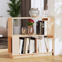 Ciniod Pinewood Bookcase And Room Divider In Natural