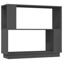 Ciniod Pinewood Bookcase And Room Divider In Grey