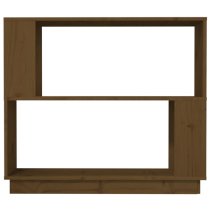 Ciniod Pinewood Bookcase And Room Divider In Honey Brown