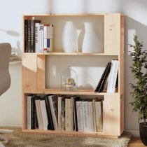 Civilla Pinewood Bookcase And Room Divider In Natural