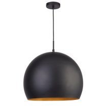 Chicago Large Metal Industrial Ceiling Pendant Light In Black