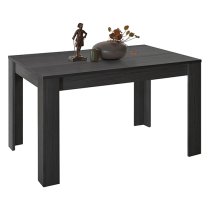 Raya Extending Wooden Dining Table In Black Ash