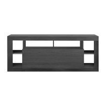 Raya Wooden TV Stand With 1 Flap Door In Black Ash