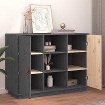 Reinier Pinewood Sideboard With 2 Doors In Grey