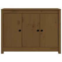 Secia Pinewood Sideboard With 3 Doors In Honey Brown