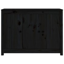 Secia Pinewood Sideboard With 3 Doors In Black