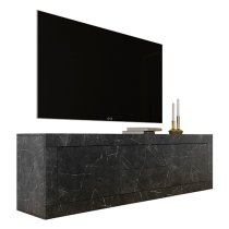 Taylor TV Stand With 2 Doors 3 Drawers In Black Marble Effect