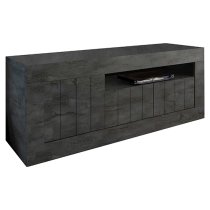 Nitro Wooden TV Stand With 3 Doors In Oxide