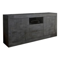 Nitro Wooden Sideboard With 2 Doors 2 Drawers In Oxide