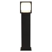 Athens LED Outdoor Post With Opal Shade In Black