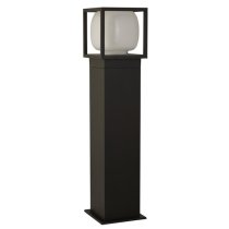 Athens LED Outdoor Post With Opal Shade In Black