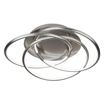 Magic LED Flush Ceiling Light In Satin Nickel