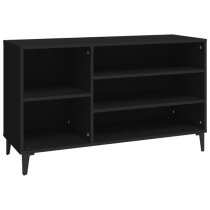 Clanton Wooden Shoe Storage Bench In Black