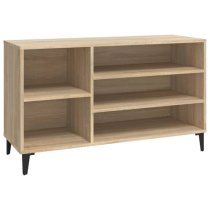 Clanton Wooden Shoe Storage Bench In Sonoma Oak