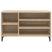 Clanton Wooden Shoe Storage Bench In Sonoma Oak