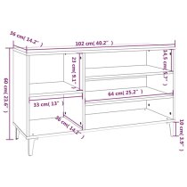 Clanton Wooden Shoe Storage Bench In Sonoma Oak