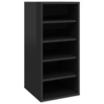 Antioch Set Of 2 High Gloss Shoe Storage Rack In Black