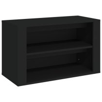 Culver Wooden Shoe Storage Rack In Black