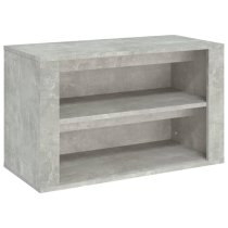 Culver Wooden Shoe Storage Rack In Concrete Effect