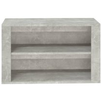 Culver Wooden Shoe Storage Rack In Concrete Effect