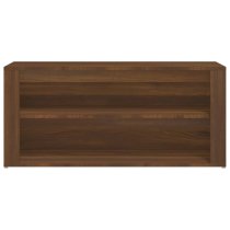 Culver Wide Wooden Shoe Storage Rack In Brown Oak