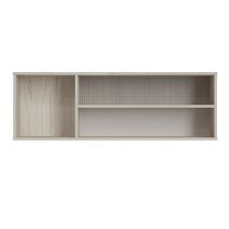 Danville Wooden Wall Shelf With 3 Open Compartment In Light Walnut