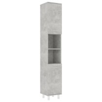 Pueblo Bathroom Storage Cabinet With 2 Doors In Concrete Effect