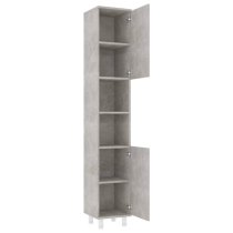 Pueblo Bathroom Storage Cabinet With 2 Doors In Concrete Effect