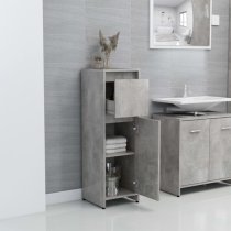 Smyrna Bathroom Storage Cabinet With 1 Door In Concrete Effect