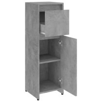 Smyrna Bathroom Storage Cabinet With 1 Door In Concrete Effect