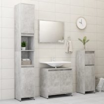 Smyrna Bathroom Storage Cabinet With 1 Door In Concrete Effect