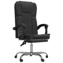 Burnet Faux Leather Reclining Office Chair In Black