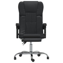 Burnet Faux Leather Reclining Office Chair In Black