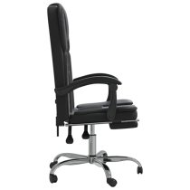 Burnet Faux Leather Reclining Office Chair In Black