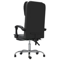 Burnet Faux Leather Reclining Office Chair In Black