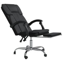 Burnet Faux Leather Reclining Office Chair In Black