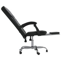 Burnet Faux Leather Reclining Office Chair In Black