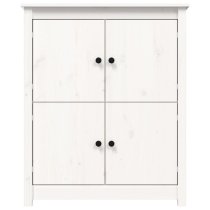 Laval Solid Pine Wood Sideboard With 4 Doors In White