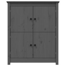 Laval Solid Pine Wood Sideboard With 4 Doors In Grey