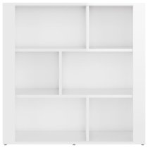 Harris High Gloss Bookcase With 6 Shelves In White