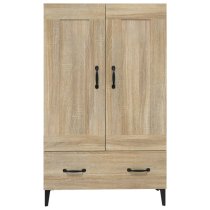 Chester Wooden Sideboard With 2 Doors 1 Drawer In Sonoma Oak