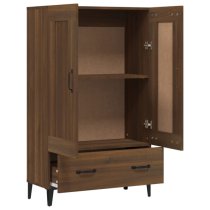 Chester Wooden Sideboard With 2 Doors 1 Drawer In Brown Oak