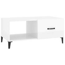 Pearl High Gloss Coffee Table With 1 Flap In White