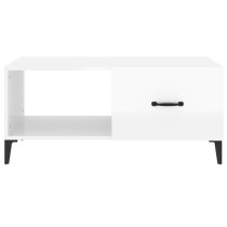 Pearl High Gloss Coffee Table With 1 Flap In White