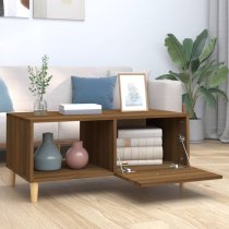 Plano Wooden Coffee Table With 1 Flap In Brown Oak