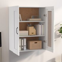 Lima Wooden Wall Storage Cabinet With 2 Doors In White