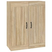 Lima Wooden Wall Storage Cabinet With 2 Doors In Sonoma Oak